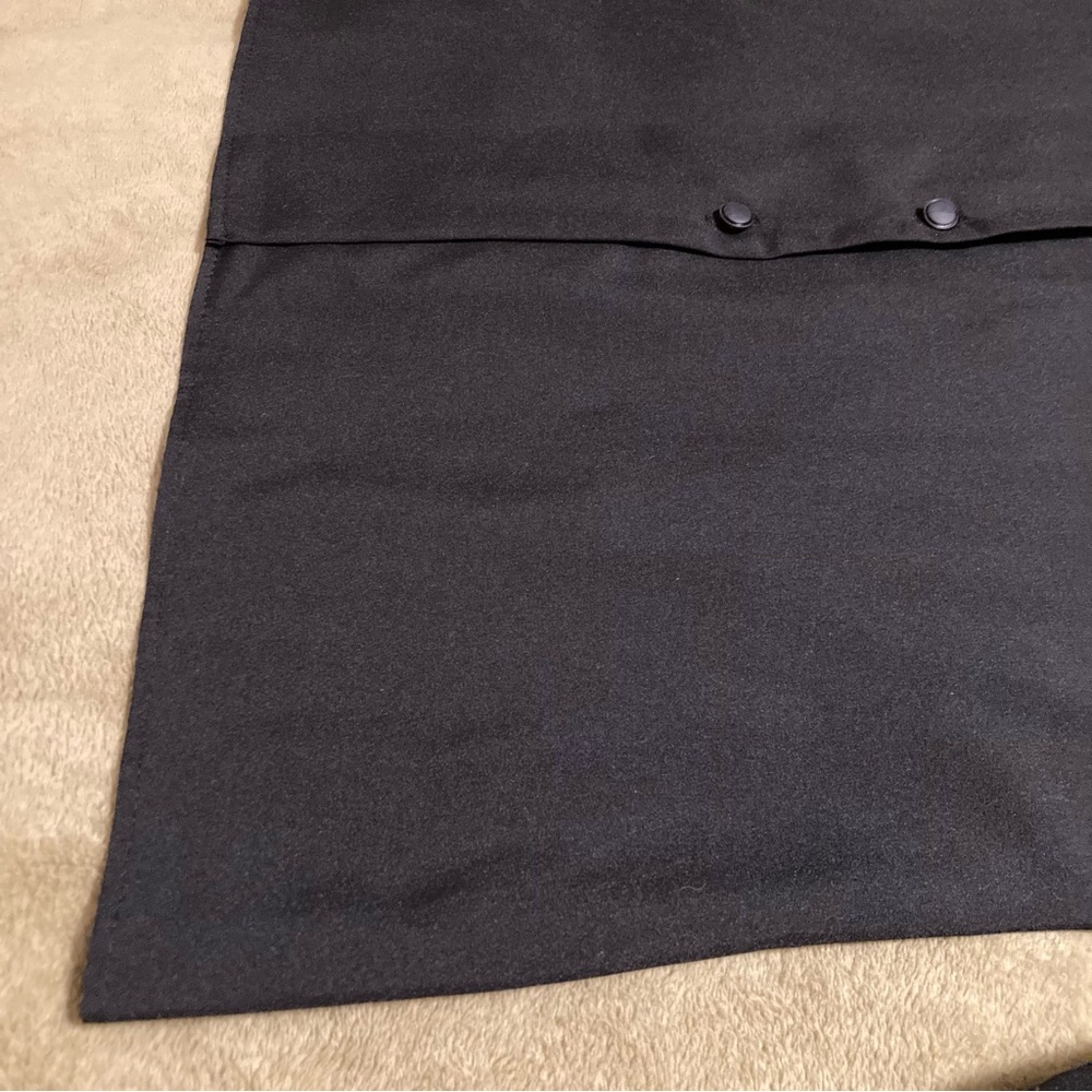 NWOT Jessica Scott Vintage 80s 90s Career Top Long Sleeve Blouse Black Size M - Picture 6 of 12